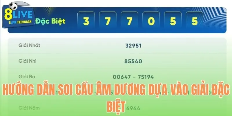 Hướng dẫn soi cầu âm dương dựa vào giải đặc biệt