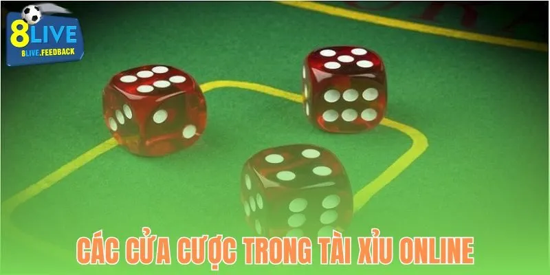 Những cửa cược chính trong Tài Xỉu online
